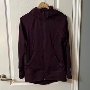 EDDIE Bauer Purple Womens Hooded Sweatshirt Size Small